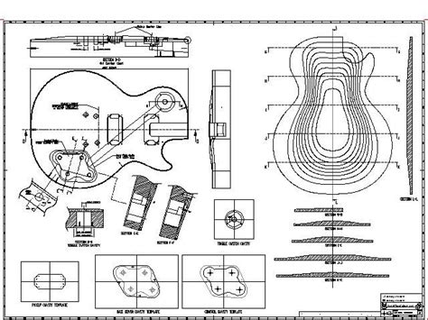 vectric les paul guitar plans